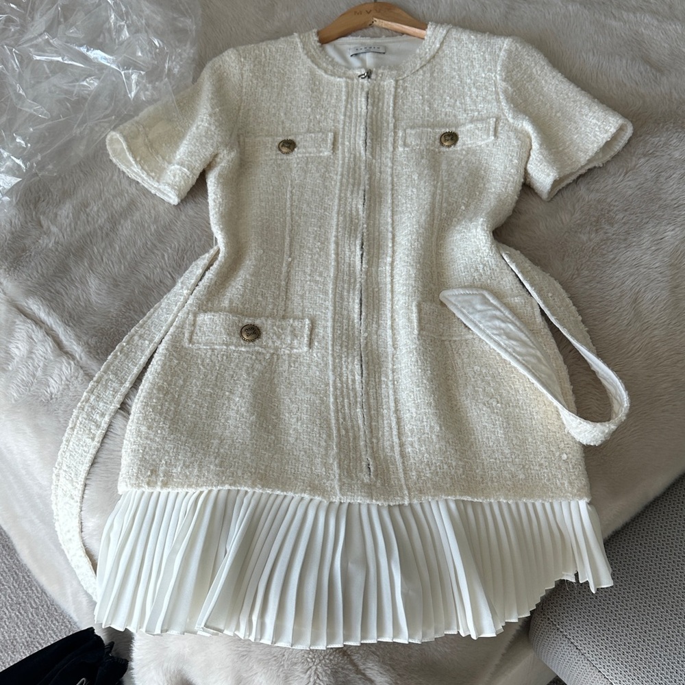 Maje 36 brand new Elegant Cream Kids Dress